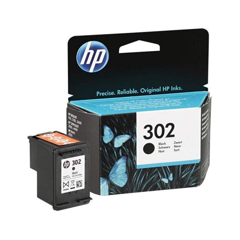 HP F6U66AE No.302 fekete eredeti tintapatron