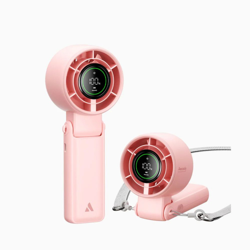 Aecooly Halo 02 Portable Handheld Fan Pink