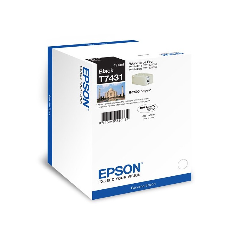 Epson T7431 fekete eredeti tintapatron