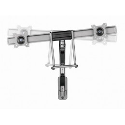 Gembird MA-WA2-02 Adjustable wall 2-display mounting arm, 17”-32” Black