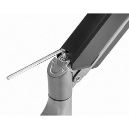 Gembird MA-WA2-02 Adjustable wall 2-display mounting arm, 17”-32” Black