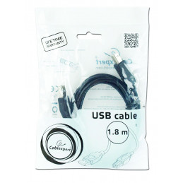 Gembird CCP-USB2-AMBM-6 USB2.0 A-plug B-plug cable 1,8m Black