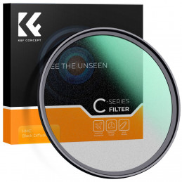 K&F Concept C Series Black Mist 1/8 lágyító szűrő, ultravékony többrétegű bevonat, 72mm