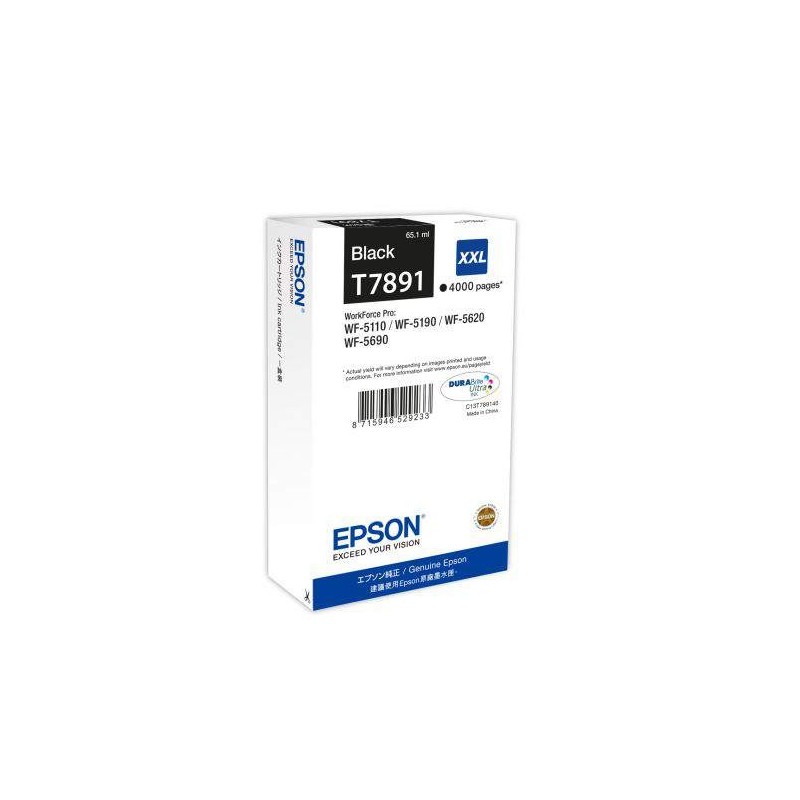 Epson T7891 fekete eredeti tintapatron