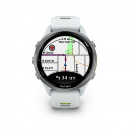 Garmin Forerunner 970 Titanium with Whitestone Case and Whitestone/Translucent Amp Yellow Band