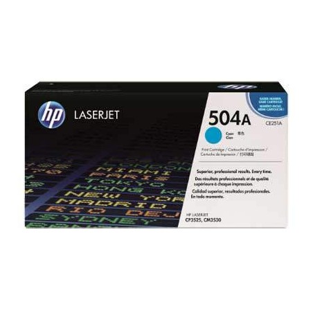 HP CE251A (504A) kék eredeti toner OUTLET