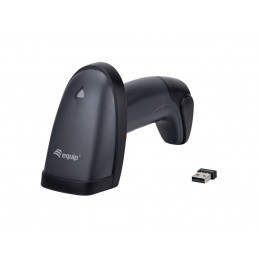 EQuip Wireless 2D Barcode Scanner with Stand Vonalkódolvasó Black