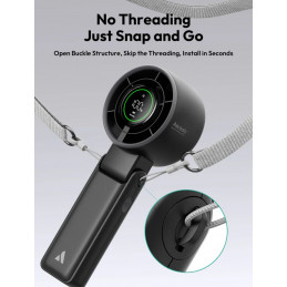 Aecooly Halo 02 Portable Handheld Fan Black