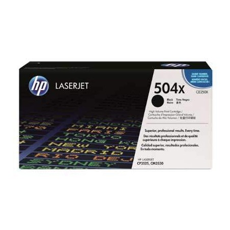 HP CE250X (504X) fekete eredeti toner