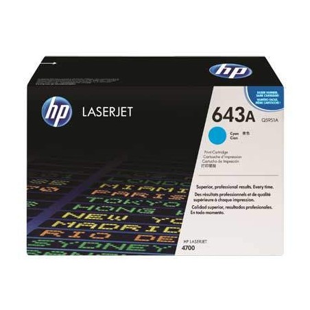 HP Q5951A (643A) kék eredeti toner