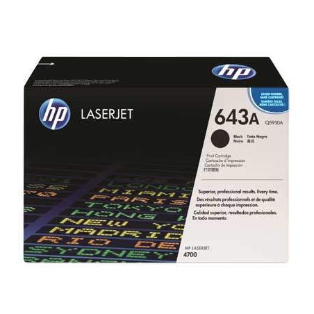 HP Q5950A (643A) fekete eredeti toner