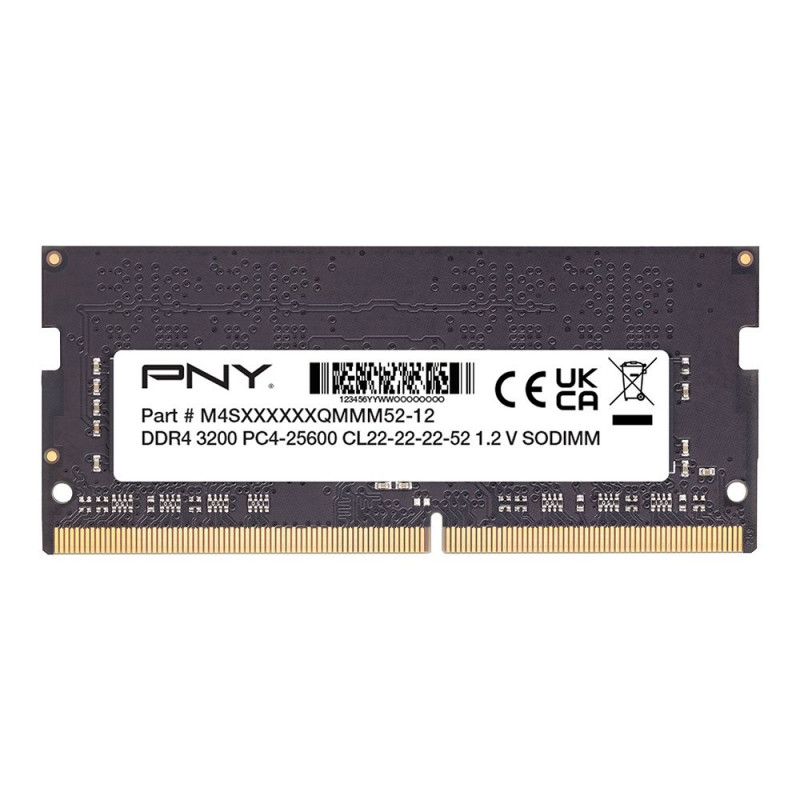 PNY 8GB DDR4 3200MHz SODIMM Performance Black