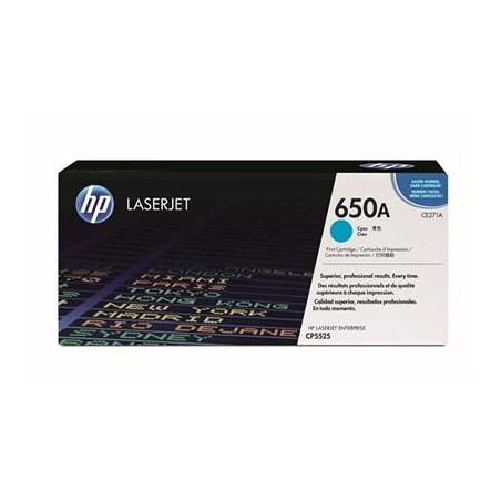 HP CE271A (650A) kék eredeti toner