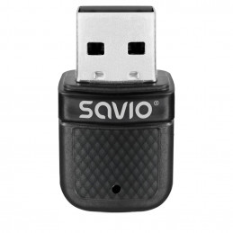 Savio BT-070 Wi-Fi 6 & Bluetooth adapter Black