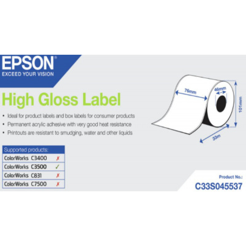 Epson S045537 eredeti címketekercs