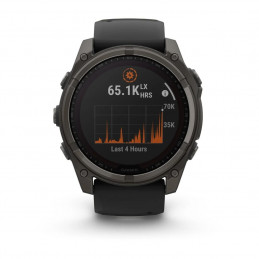 Garmin fenix 8 51mm Solar Graphite/Titan Silicone Band