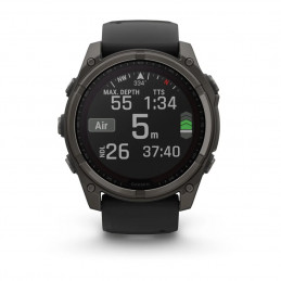 Garmin fenix 8 51mm Solar Graphite/Titan Silicone Band