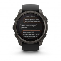 Garmin fenix 8 51mm Solar Graphite/Titan Silicone Band