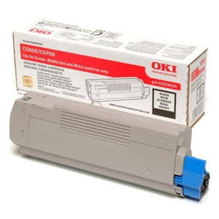 Oki [C5550/C5800/C5900] 6K fekete eredeti toner (43324424)