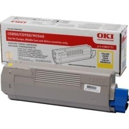 Oki [C5850/5950] 6K sárga eredeti toner (43865721)