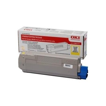 Oki [C5850/5950] 6K sárga eredeti toner (43865721)