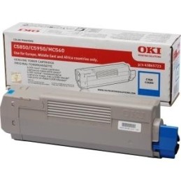 Oki [C5850/5950] 6K kék eredeti toner (43865723)