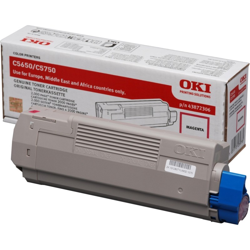 Oki [C5650/5750] 2K magenta eredeti toner (43872306)