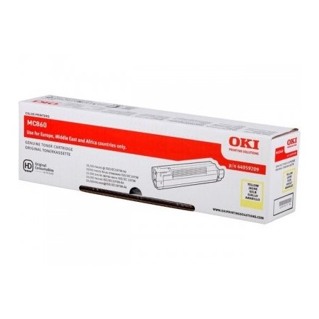 Oki [MC860] 10K sárga eredeti toner (44059209)