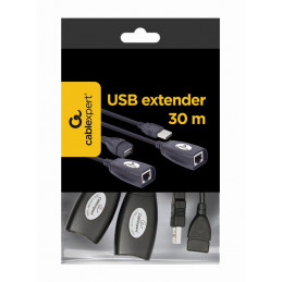 Gembird USB extender CAT5e data cable 30m Black