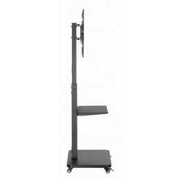Gembird TVS-75S-02 TV floor stand with caster wheels 37"-75" Black