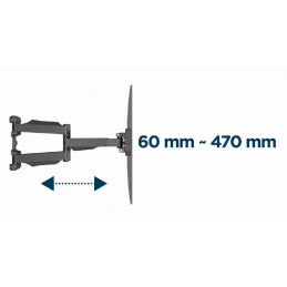 Gembird WM-58ST-01 Premium full-motion TV wall mount 32”-58” Black