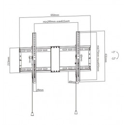 Gembird WM-80T-01 Tilt TV Wall Mount 37"-80" Black