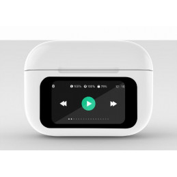 Gembird BT TWS in-ears with LCD display and Active Noise Cancelling White