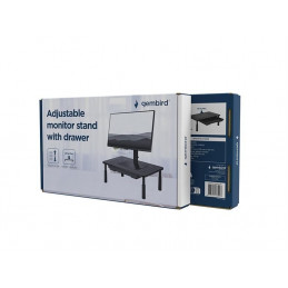 Gembird MS-TABLE-D-01 Adjustable monitor stand with drawer