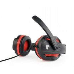 Gembird GHS-03 Gaming Headset Matte Black/Red