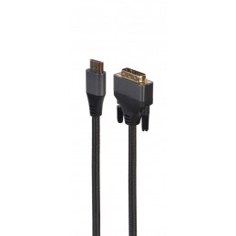 Gembird HDMI to DVI-D (Single Link) (18+1)  Premium Series cable 1,8m Black