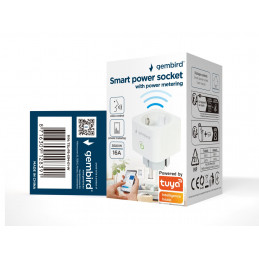 Gembird Smart Power Socket with Power Metering White