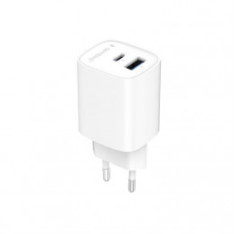 Gembird 2-Port 45W USB Fast Charger White