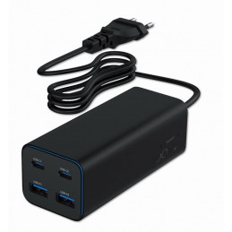 Gembird 4-port 100W GaN USB PowerDelivery fast charger Black