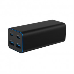 Gembird 4-port 100W GaN USB PowerDelivery fast charger Black