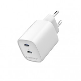 Gembird 2-port 45W USB fast charger White