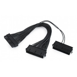 Gembird CC-PSU24-01 Dual 24-pin internal PC power extension cable 0,3m Black