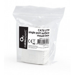 Gembird CAT6 UTP single port surface mount box