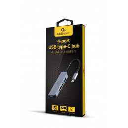 Gembird UHB-CM-U3P1U2P3-01 4-port USB type-C Hub 1 x USB 3.1 + 3 x USB2.0