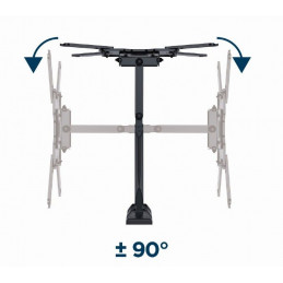 Gembird WM-55ST-01 Premium full-motion TV wall mount 32”-55” Black