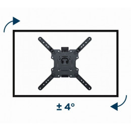 Gembird WM-55ST-01 Premium full-motion TV wall mount 32”-55” Black