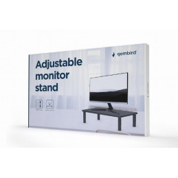 Gembird MS-TABLE-01 Adjustable Rectangle Monitor Stand Black