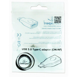 Gembird A-USB3-CMAF-01 USB3.0 Type-C Adapter (CM/AF) Black