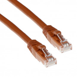 ACT CAT6 U-UTP Patch Cable 0,5m Brown