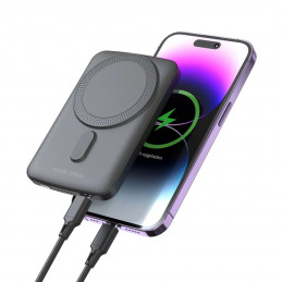 Mobile Origin Wireless Magnetic PowerBank 5000mAh Black